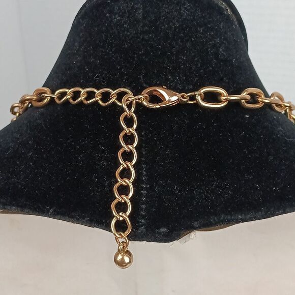 Womens Silver / Gold Tone Multi Chain Statement Necklace - Picture 10 of 10